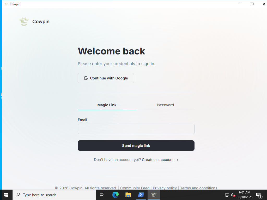 Cowpin for Windows and Linux (beta)